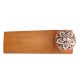 2 Pieces Peach Flower Ceramic Wooden Door Stopper